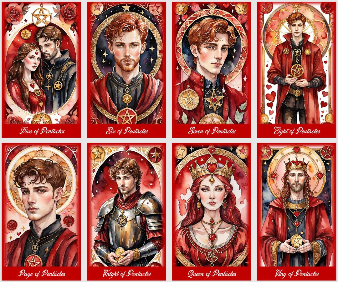 Love Tarot Cards. Valentines Day Tarot Deck - Etsy