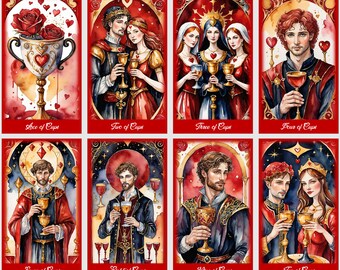 Love Tarot Cards. Valentines Day Tarot Deck - Etsy