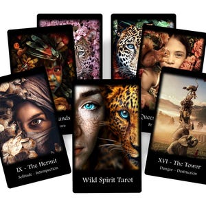 Cartas del Tarot Espíritu Salvaje. 78 cartas del tarot