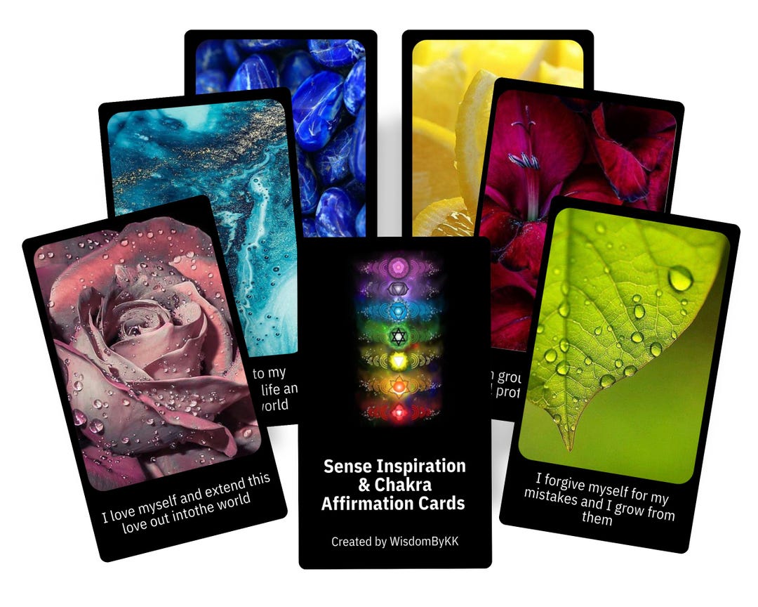 Chakra Healing Affirmation Cards – 90-card Deck for Balance & Self ...