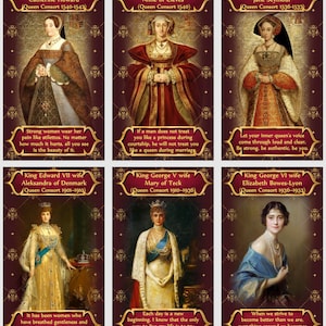 Deck oracle de la monarchie britannique. Cartes oracle royal