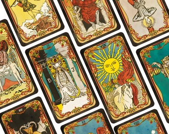 Vinatge Tarot cards deck. Rider Waite tarot.