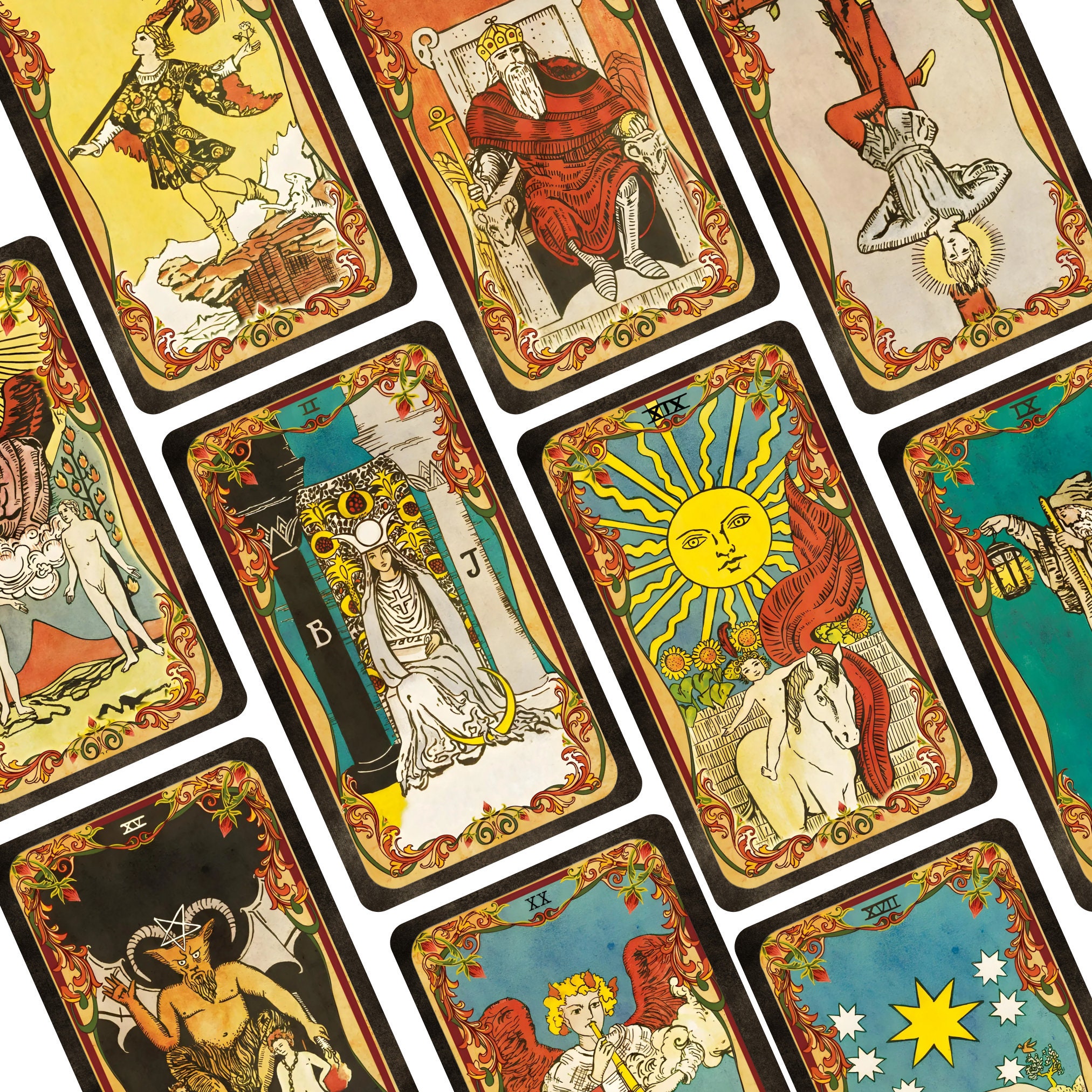 タロットカード ビンテージ 海外製 70s RIDER TAROT CARDS il_fullxfull.6343761556_f9ht.jpg
