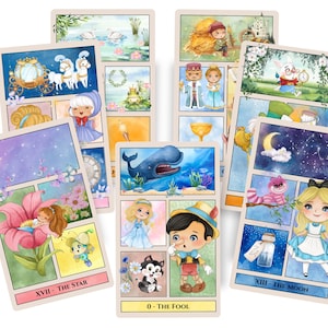 Tarot de contes - 78 cartes de tarot inspirées des contes de fées avec guidage QR