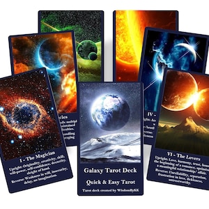 Space Galaxy tarot deck. Cosmos tarot