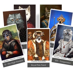 Tarot de Mascotas Reales: Baraja de Tarot de Animales de Inspiración Renacentista