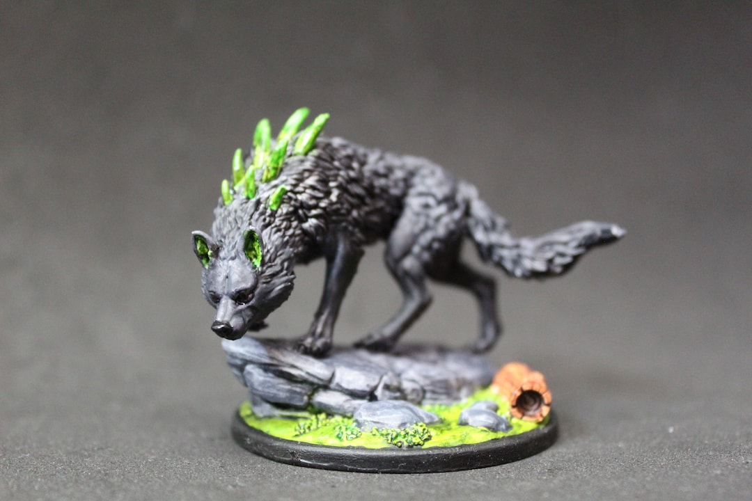 Wolves Miniatures Wolf / Painted Miniature / Dungeons and Dragons / Tabletop - Etsy
