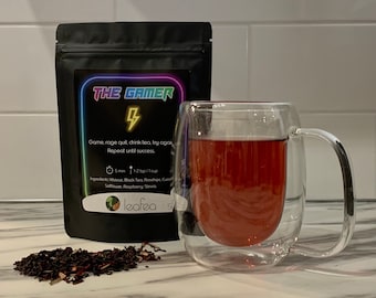 The Gamer Tea | Loose leaf tea gift for gaming nights | Rage quit, infuse, calm down