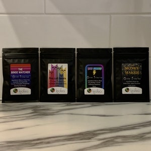 The Ultimate Sample Tea Kit | Loose leaf tea gift for Binge Watchers, Gamers, Cat Lovers and Money Makers | Take a break, infuse, enjoy