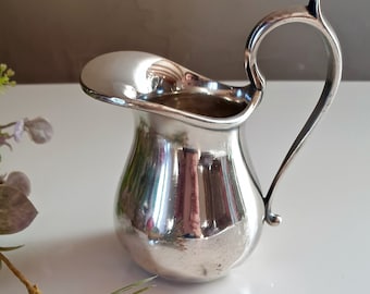 Crémier du joaillier Ercuis, pot à lait métal argenté français vintage