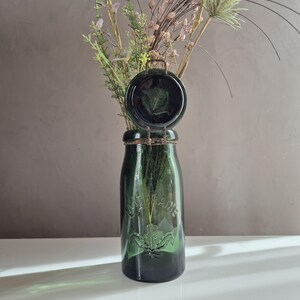Bocal bouteille verre vert LA LORRAINE France - France