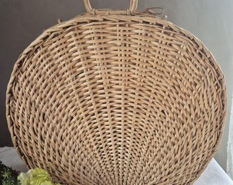 1960年代のヴィンテージフランスパンバスケット、長さ37cm、幅17cm