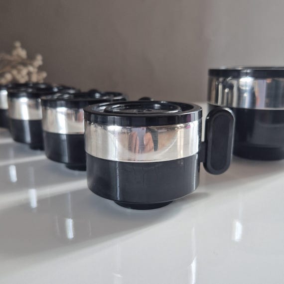 1970 年代のヴィンテージ】Morinox エスプレッソカップ6個&トレイ