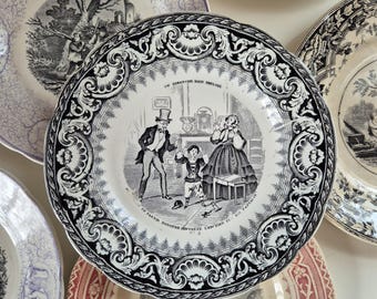 6 Assiettes à dessert en Arcopal Fleurs Modèle Hortense. Années 70