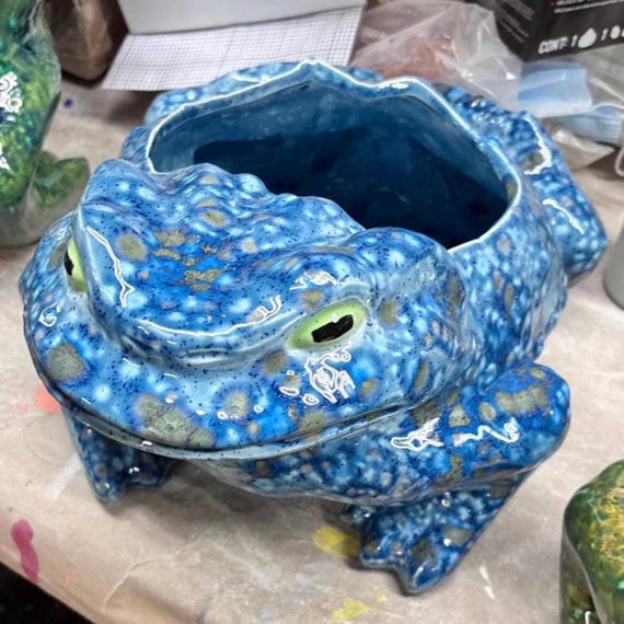 CUSTOM Painted Ceramic Arnel Toad Toilet Paper Holder LARGE - Etsy