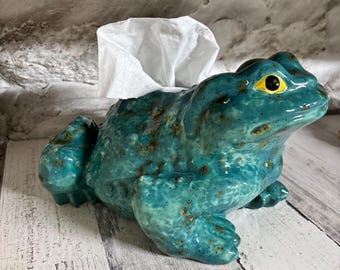 CUSTOM Painted Ceramic Arnel Toad Tissue Dispenser MEDIUM - Etsy