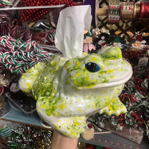 CUSTOM Painted Ceramic Arnel Toad Tissue Dispenser MEDIUM - Etsy