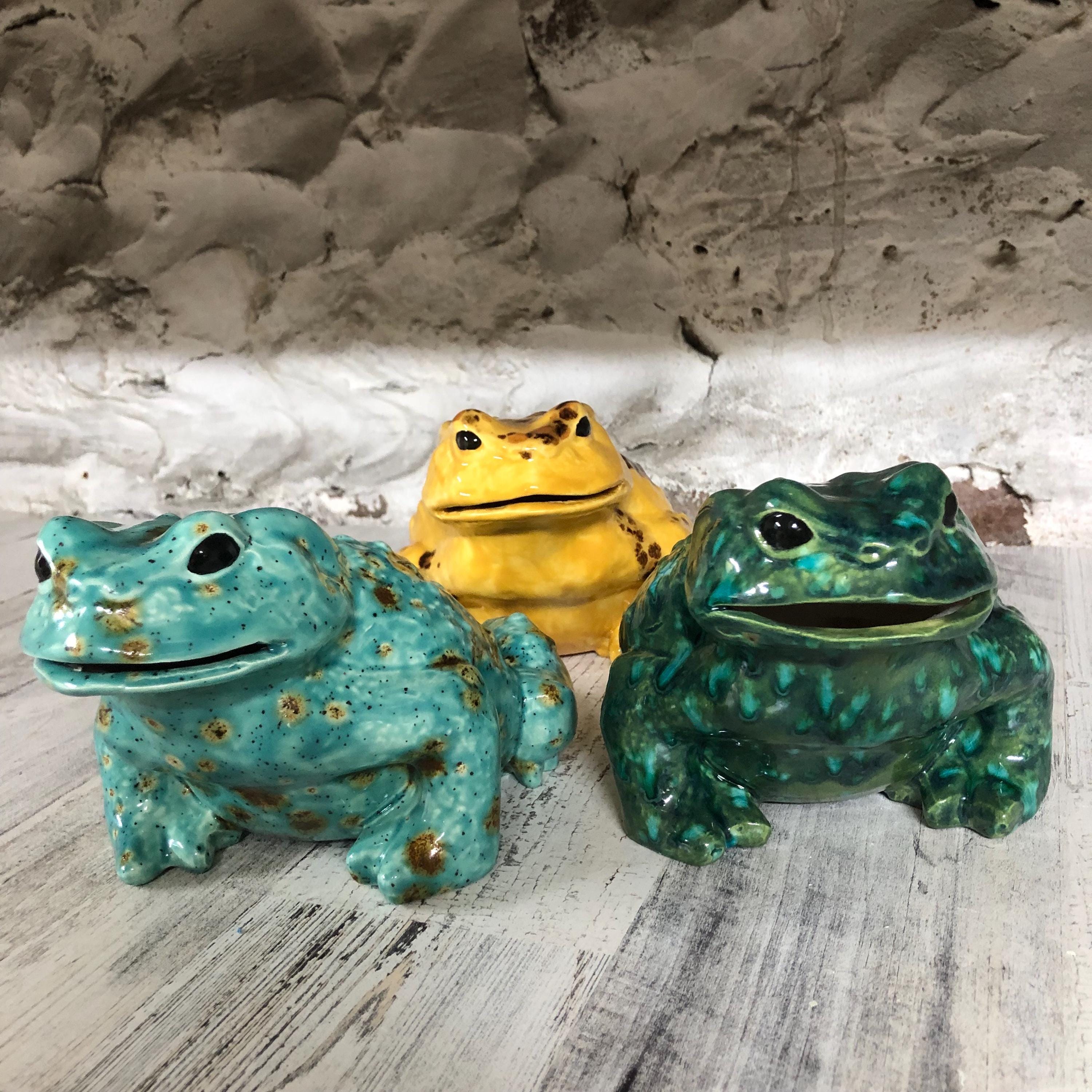 CUSTOM Painted Ceramic Arnel Toad (piggy) Bank SMALL - Etsy
