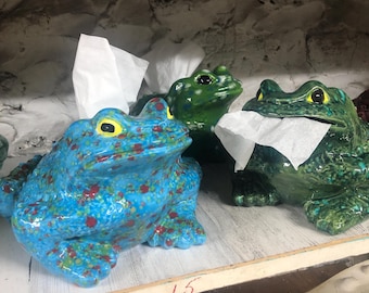 CUSTOM Painted Ceramic Arnel Toad Tissue Dispenser MEDIUM - Etsy