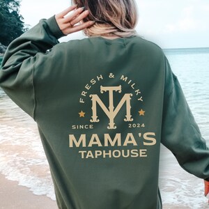 Western Mama Sweatshirt, Breastfeeding Brewery Sweatshirt, Mama&#39;s Taphouse Pullover, Mama Brewing Co, New Mom Mothers Day Gift, Push Present