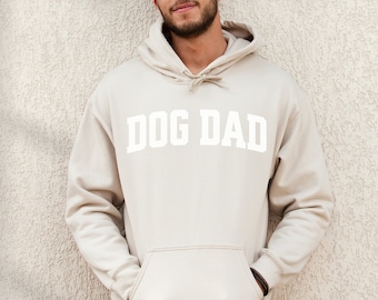 Dog Dad Sweatshirt, Varsity Dog Lover Hoodie for Men, Fur Fathers Day Gift, Birthday Gift for Dog Father, New Dog Dad Hooded Sweater for Him