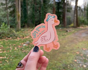 Silly Goose op de losse vinylsticker