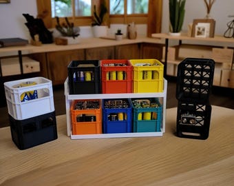 Bierkrat voor batterij stapelbaar | Batterijopslag | AA AAA 9V | Mini doosjes 3D printen | Stapelrooster | Batterijdoos | Batterijdoos