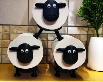 Lenny Toilet Paper Holder Sheep, 3D Print, Stackable Decoration for the Bathroom, Funny Toilet Paper Holder, Gift for Guest Toilet, Sheep Toilet Paper, Sheep