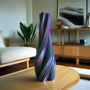 Multicolored vase | Decorative designer vase | Modern and elegant | Unique pieces | Home accessories | 3D-printed | Decorative vase | Dried flower vase