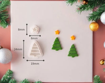 Christmas Polymer Clay Cutters| Christmas Clay Cutters | Holiday Clay Earring Cutters