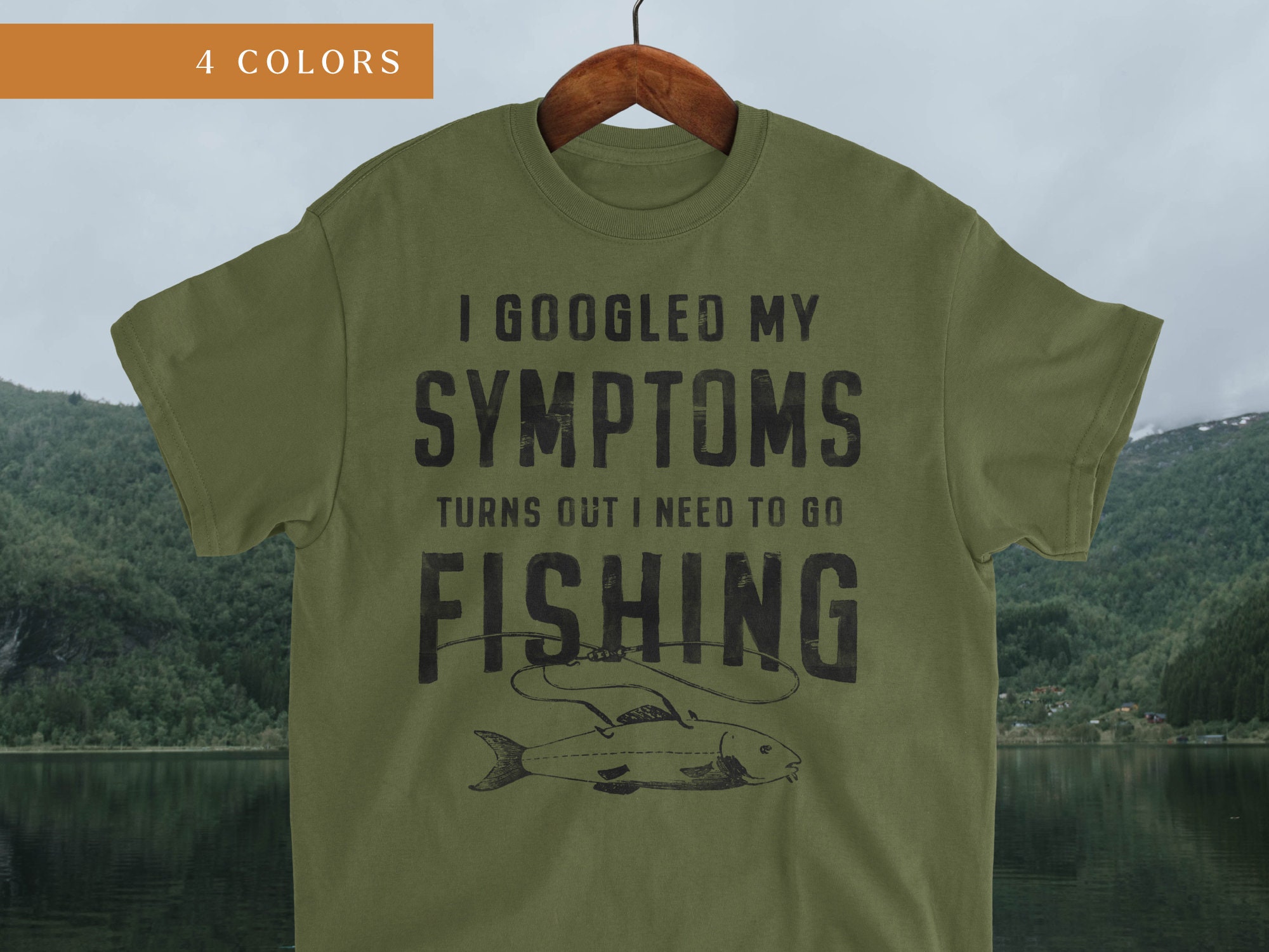 Mens Fishing T Shirt -  UK