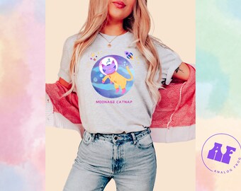 Moonage Catnap! Trendy Graphic Tee, Soft Premium Unisex Goodness