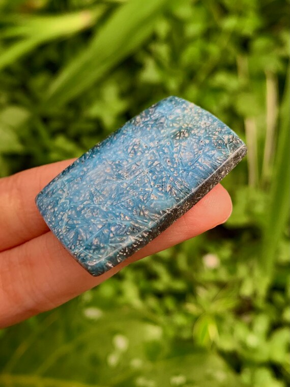 Blue Seam Agate Blue Ice Agate Crystal Nakaurite Very Beautiful Blue Ice Color and Pattern Etsy UK