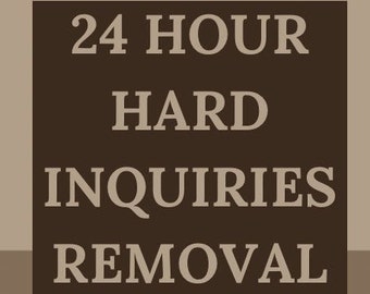 24 Hour Hard Inquiry Removal