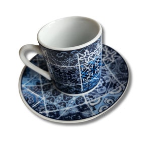 Portuguese Tile Pattern Coffee Cup - A Portuguese Christmas Gift