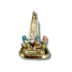Estatua de Nuestra Señora de Fátima y los Tres Pastorcitos - Virgen María, Artículo Religioso de Fátima, Portugal