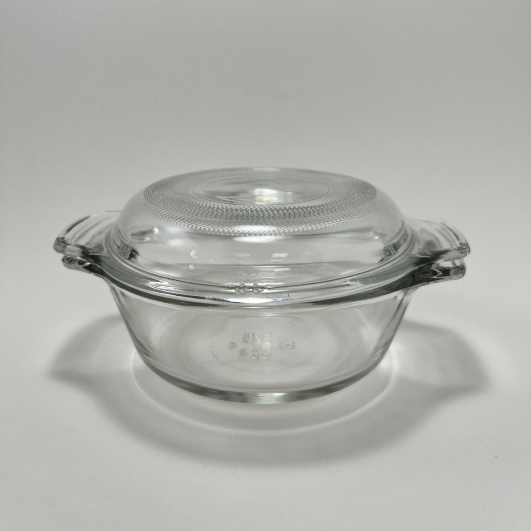 ANCHOR HOCKING 12oz Clear Glass Casserole Dish Etsy