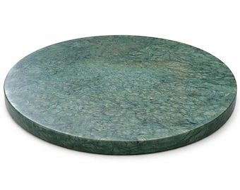 Planche à roulettes Chakla en marbre vert 12 pouces | Pierre à roti indienne | Planche à rouler en marbre faite main | Tableau Chapati | Cadeau d'ustensiles de cuisine