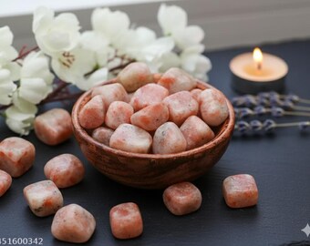 Natural Sunstone Gemstone - 100g Crystal for Abundance & Healing