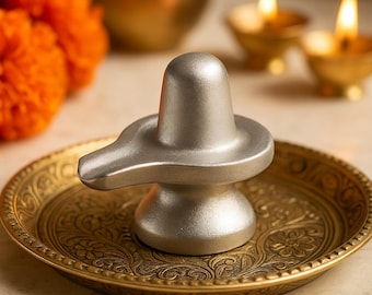 Czysty Parad Shivling | Merkury Śiwa Lingam | Rasmani Parad Shivling | Energetyzujący Shivling dla domowej świątyni i pudży | SoulMedicco