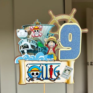 One piece custom cardstock cake topper