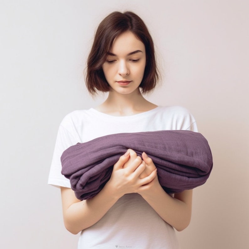 Weighted Adult Blanket Sleep Aid Anxiety, Linen Weighted Blanket