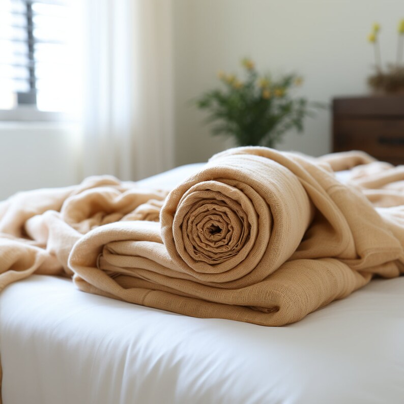 Weighted Adult Blanket Sleep Aid Anxiety, Linen Weighted Blanket