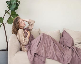 Manta ponderada de lino tamaño superking, manta para adultos que ayuda a dormir y a aliviar la ansiedad, manta sensorial, edredón pesado con relleno de cuentas de vidrio