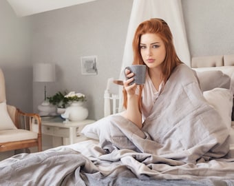 Manta con peso, Manta con peso para adultos, Manta, Manta con peso de lino, Mantas con peso, Manta pesada, Manta con peso lavable