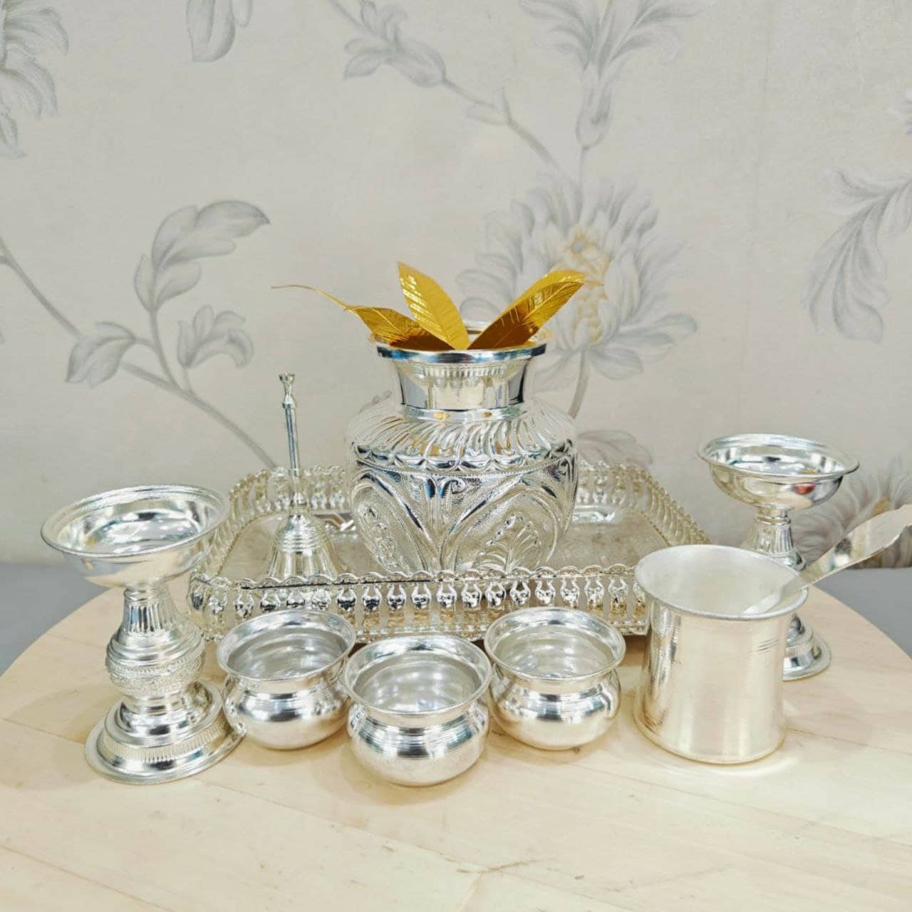 Silver Pooja Items Cleaning Silver At Home Remedies Buy Pitambari