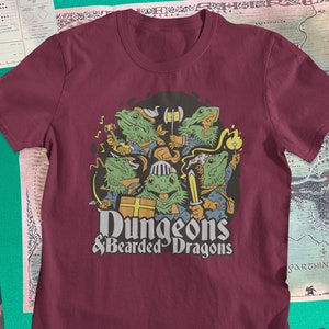 Dungeons & Bearded Dragons Shirt | Dungeons and Dragons T-shirt | RPG tee | DnD and Pathfinder Gift | Dungeon Master Present