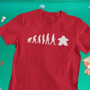 Board Gamer Evolution | Board Gamer Tee | Board Games T Shirt | Board Game Geek Gift | Boardgamer Present | Meeple Evolution | Tabletop