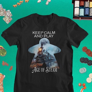 Mantenha a calma e jogue a idade do Gamer do conselho Camisetas de <br> Entrega Rápida? Camisa dos jogos de mesa | Presente geek do jogo de tabuleiro | Presente do jogador de tabuleiro | Jogos de mesa