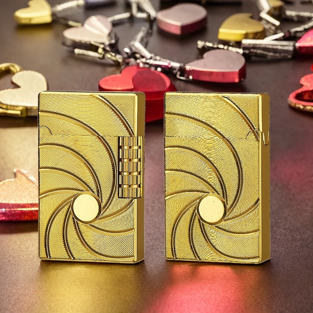 Gold Sanji Lighter Dupont Style Lighter James Bond 007 Etsy